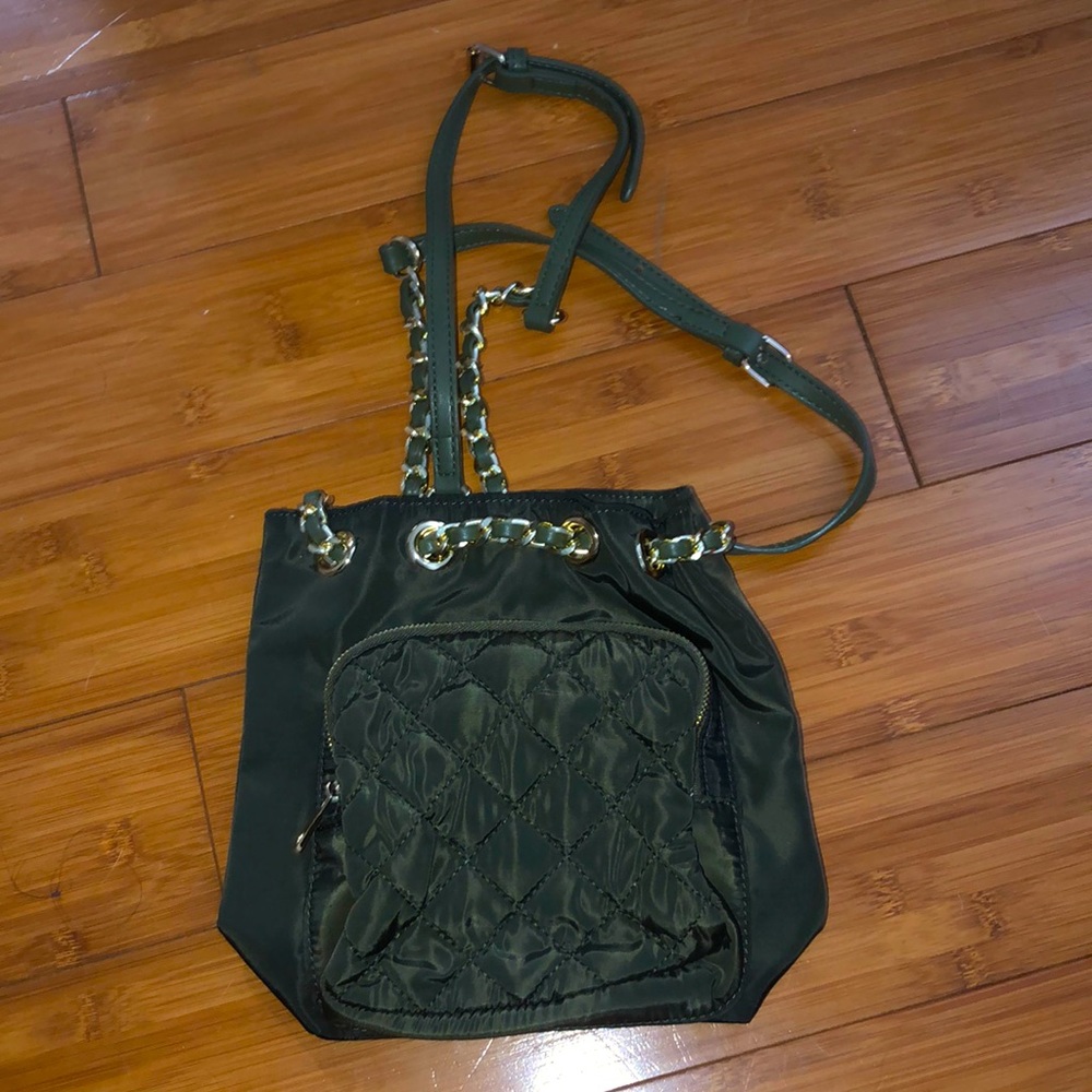 🫒 fashion nova | olive green mini backpack 🫒